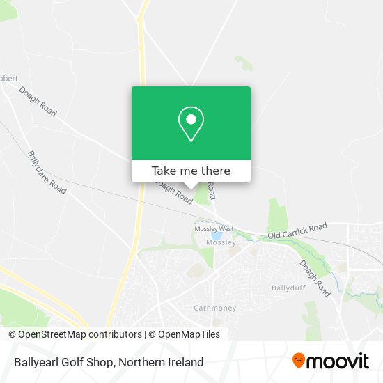 Ballyearl Golf Shop map
