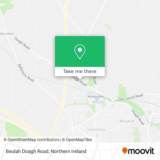 Beulah Doagh Road map