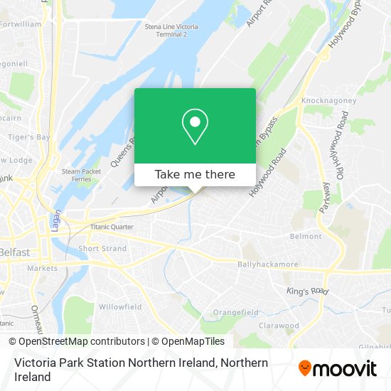 Victoria Park Station Northern Ireland map