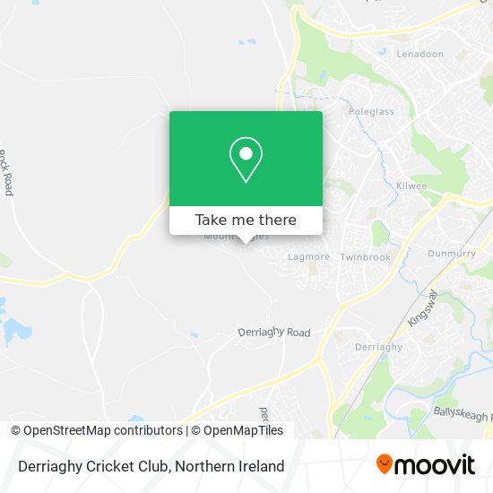 Derriaghy Cricket Club map