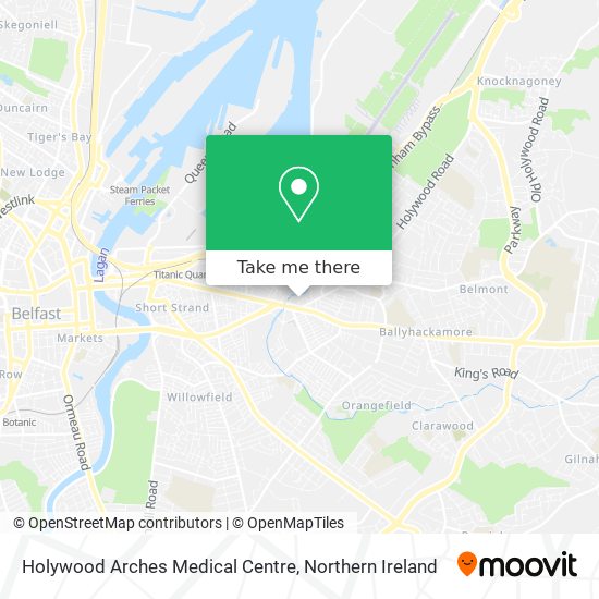 Holywood Arches Medical Centre map