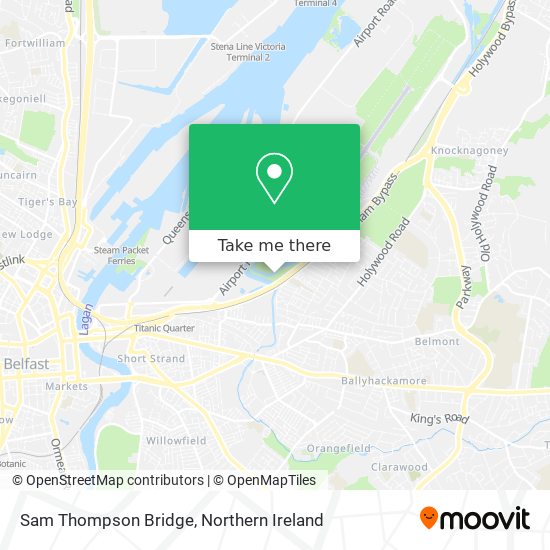 Sam Thompson Bridge map