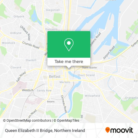 Queen Elizabeth II Bridge map