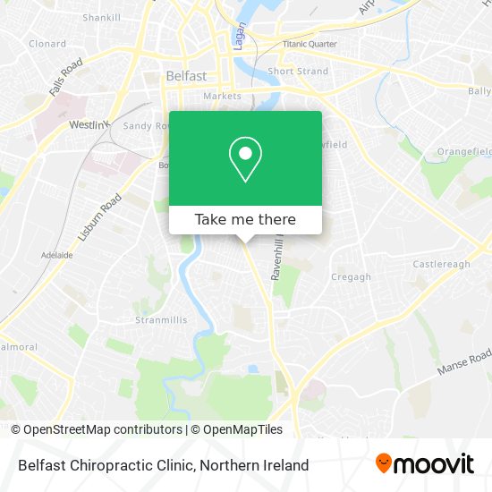 Belfast Chiropractic Clinic map
