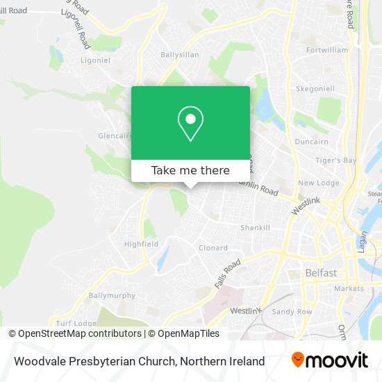 Woodvale Presbyterian Church map