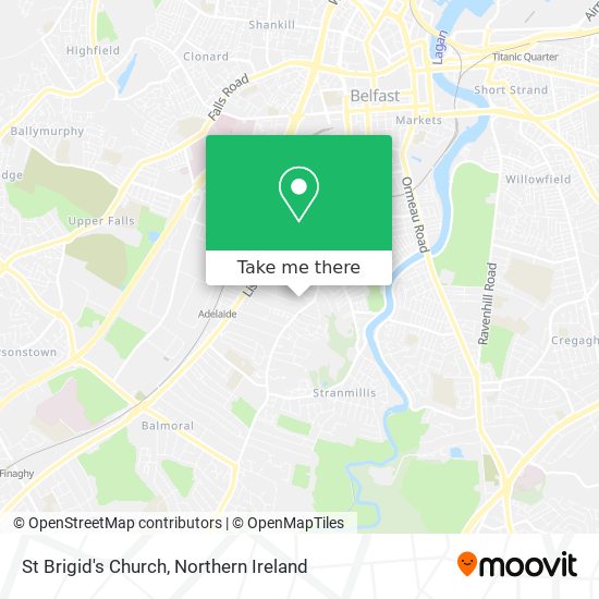 St Brigid's Church map