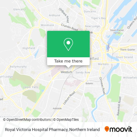 Royal Victoria Hospital Pharmacy map