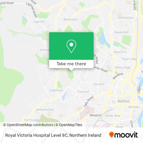 Royal Victoria Hospital Level 8C map