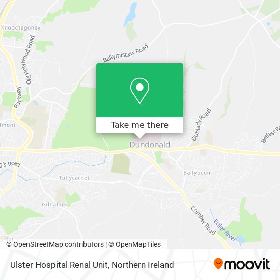 Ulster Hospital Renal Unit map