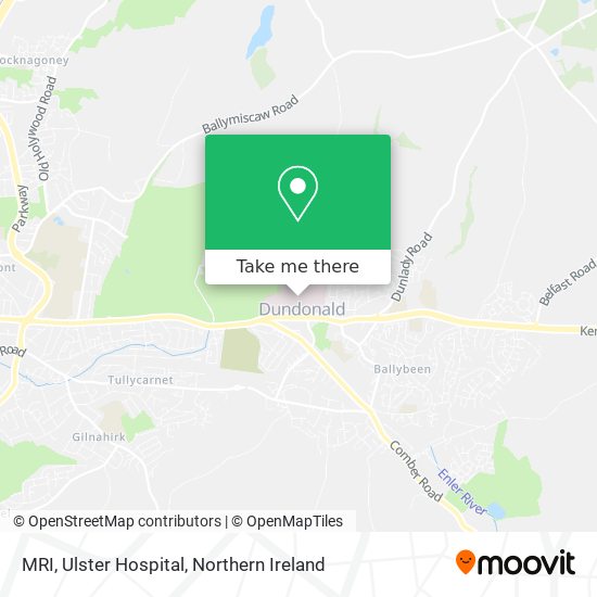 MRI, Ulster Hospital map