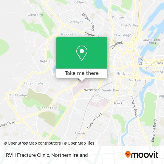 RVH Fracture Clinic map