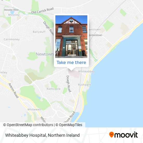 Whiteabbey Hospital map