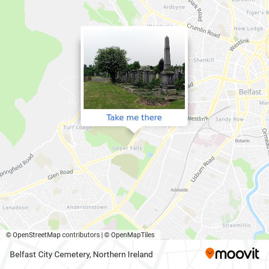 Belfast City Cemetery map