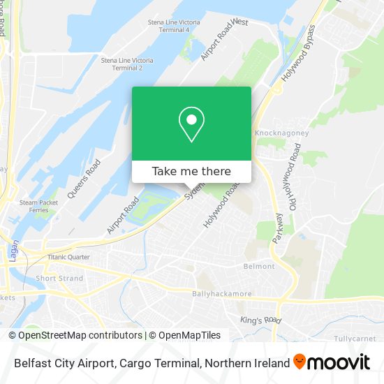 Belfast City Airport, Cargo Terminal map