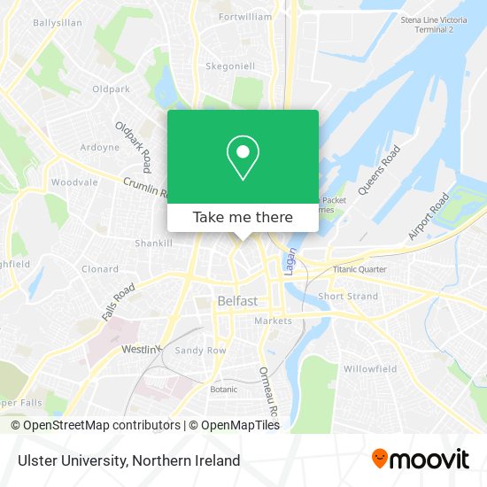 Ulster University map