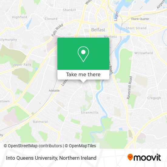 Into Queens University map