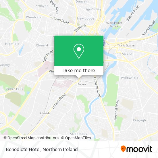 Benedicts Hotel map