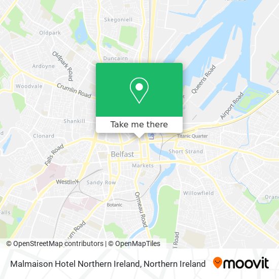 Malmaison Hotel Northern Ireland map