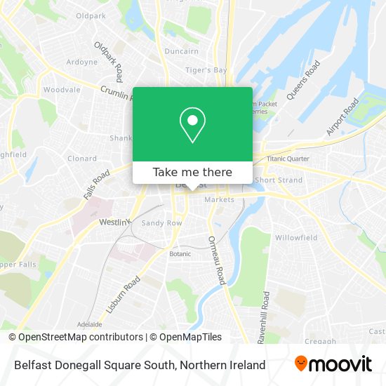 Belfast Donegall Square South map