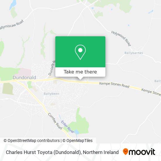 Charles Hurst Toyota (Dundonald) map