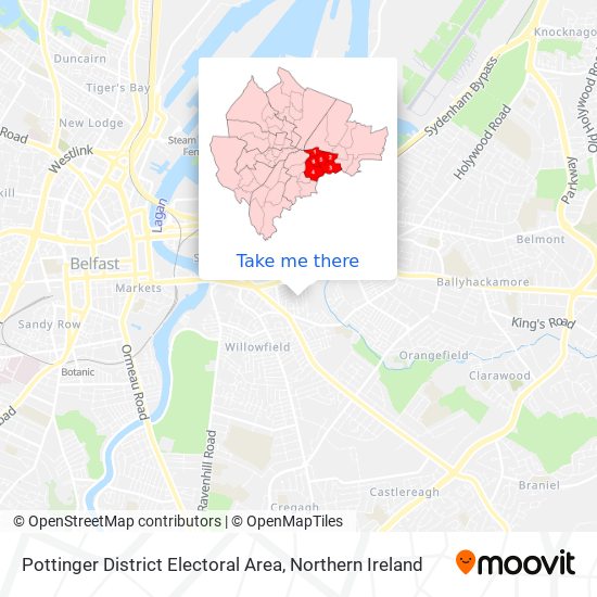 Pottinger District Electoral Area map