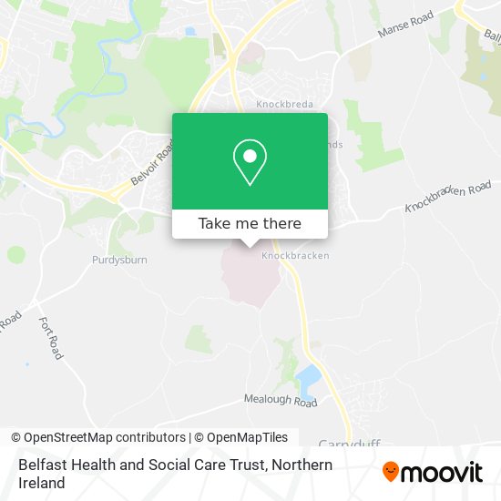 Belfast Health and Social Care Trust map