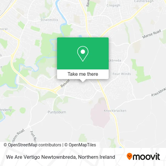 We Are Vertigo Newtownbreda map