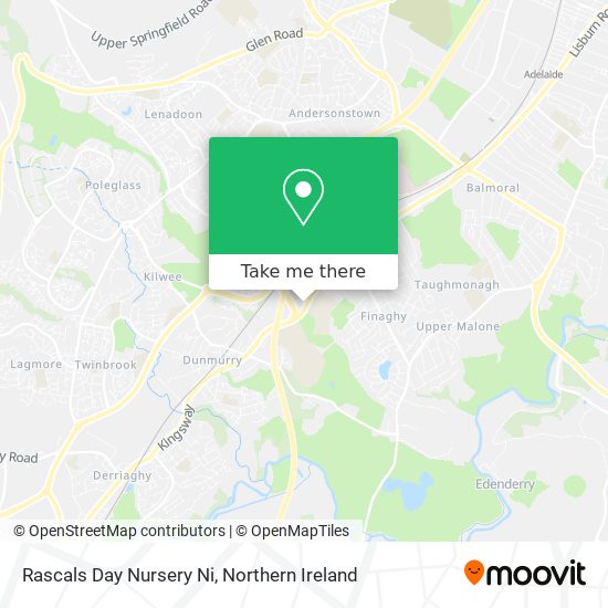 Rascals Day Nursery Ni map