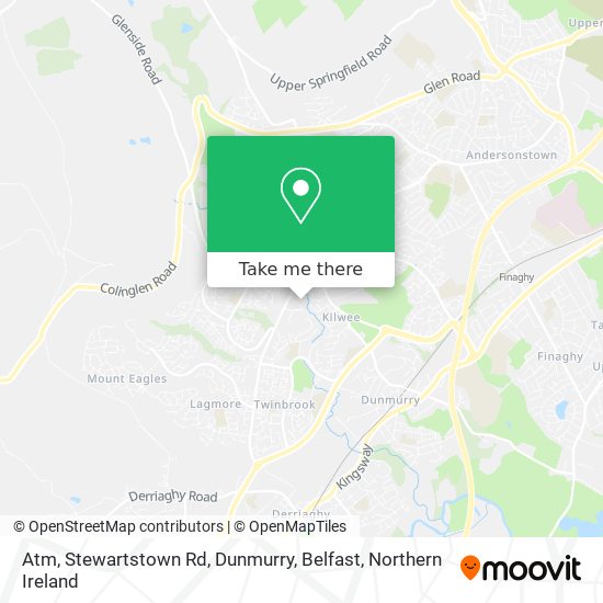 Atm, Stewartstown Rd, Dunmurry, Belfast map