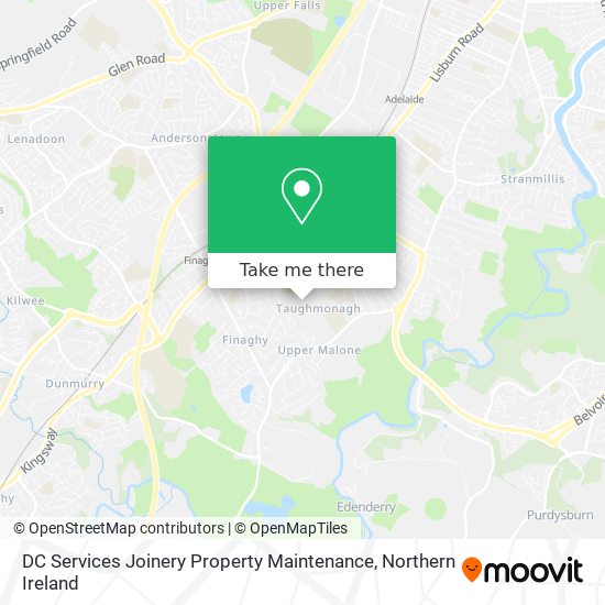 DC Services Joinery Property Maintenance map