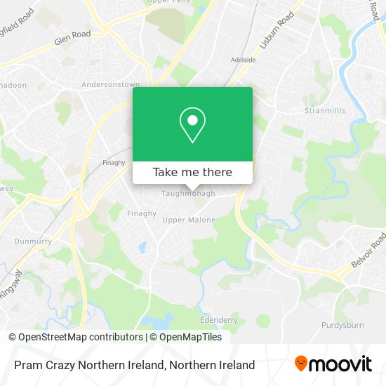 Pram Crazy Northern Ireland map