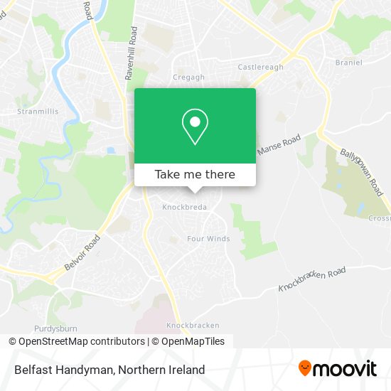 Belfast Handyman map