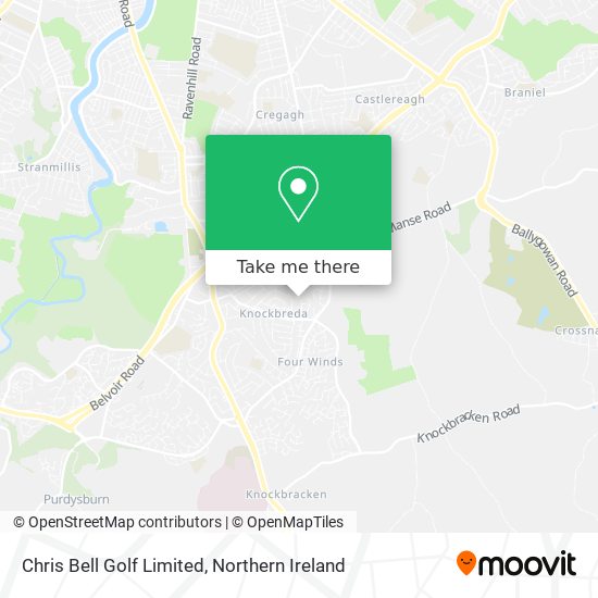 Chris Bell Golf Limited map