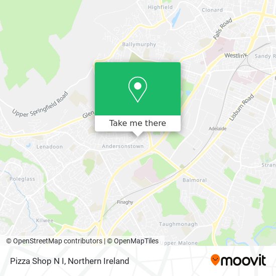 Pizza Shop N I map
