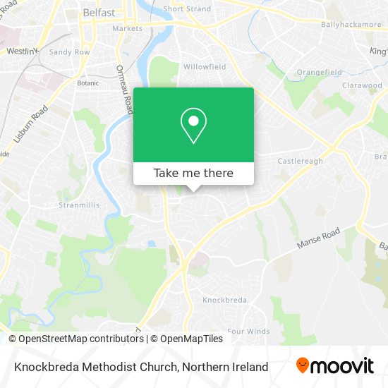 Knockbreda Methodist Church map