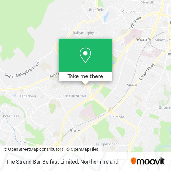 The Strand Bar Belfast Limited map