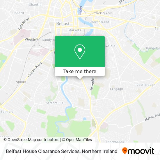 Belfast House Clearance Services map