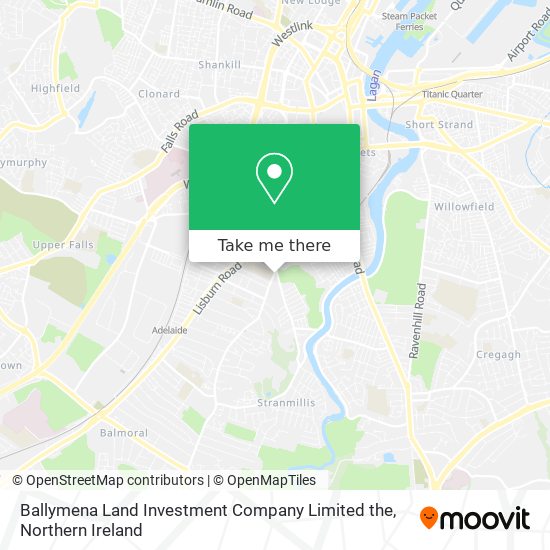 Ballymena Land Investment Company Limited the map