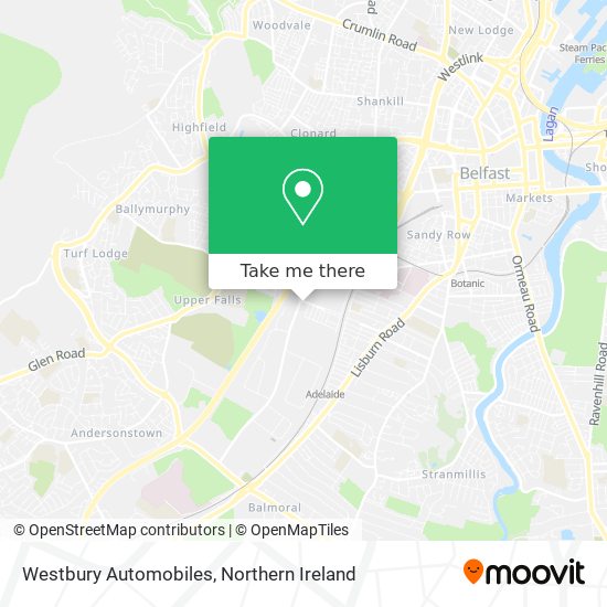 Westbury Automobiles map