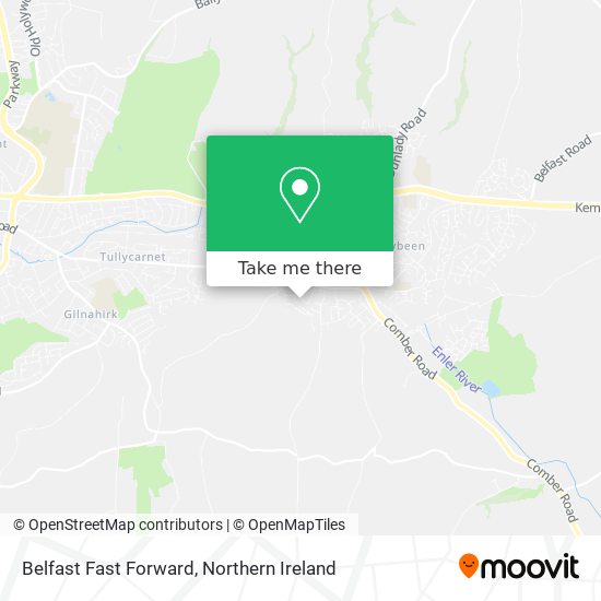 Belfast Fast Forward map