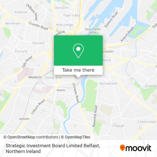 Strategic Investment Board Limited Belfast map