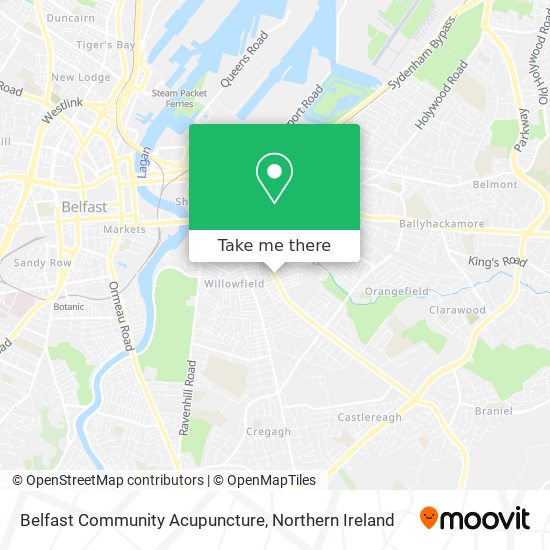 Belfast Community Acupuncture map