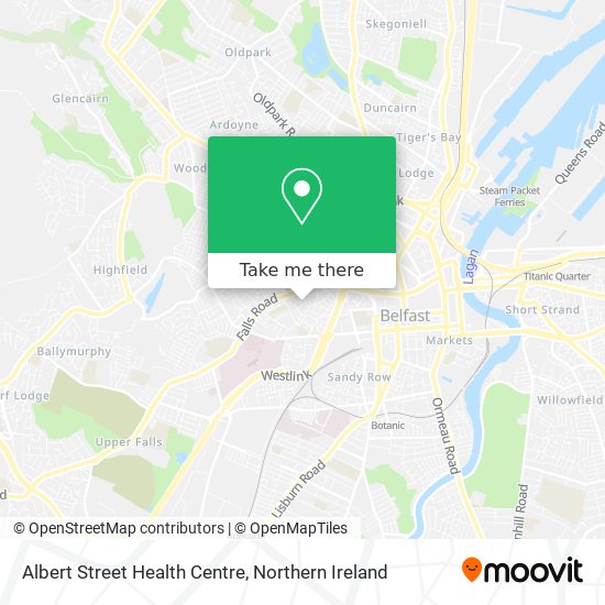 Albert Street Health Centre map