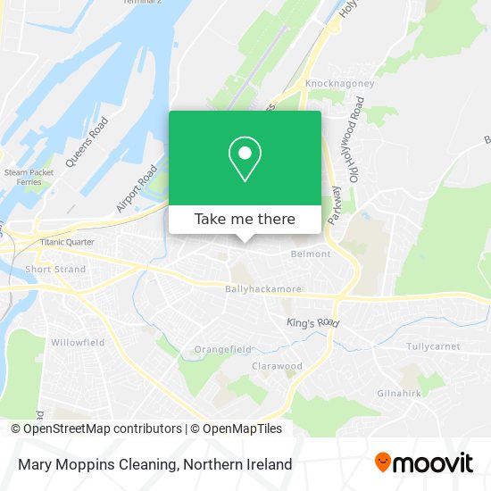 Mary Moppins Cleaning map