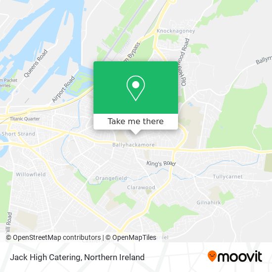 Jack High Catering map