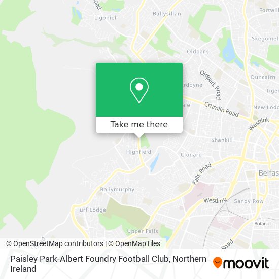 Paisley Park-Albert Foundry Football Club map