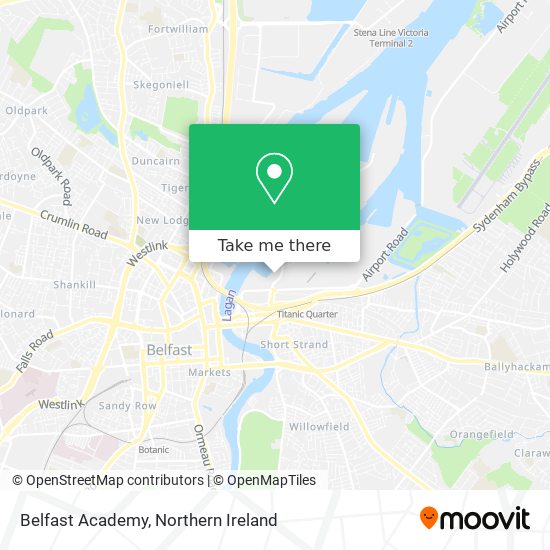 Belfast Academy map