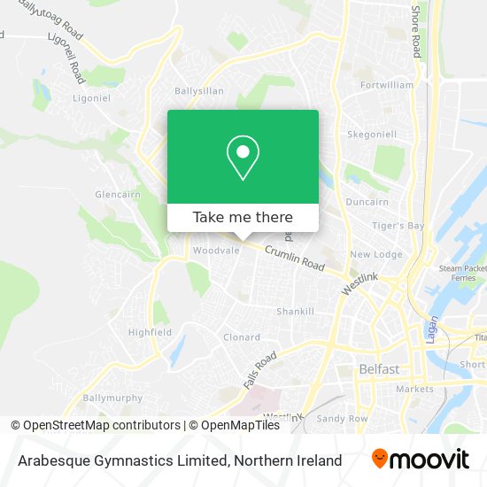 Arabesque Gymnastics Limited map