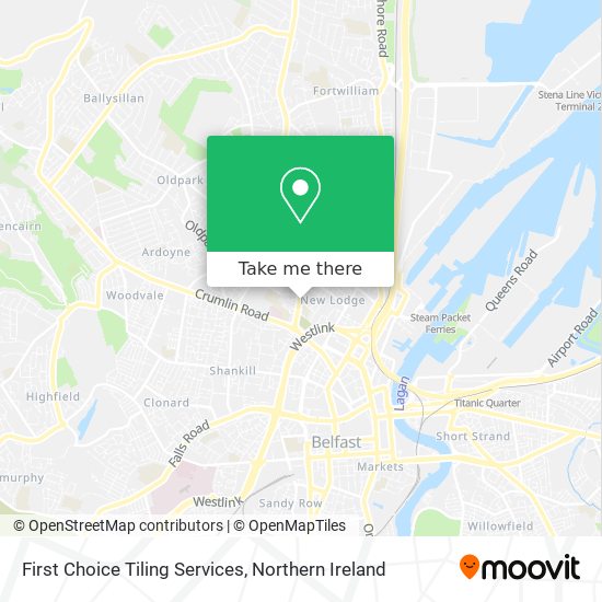 First Choice Tiling Services map