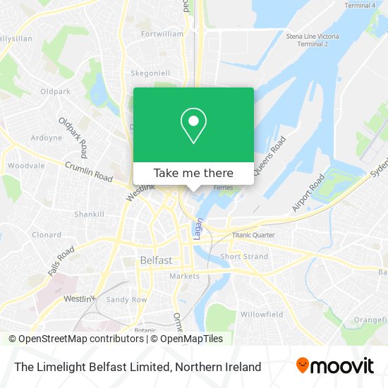The Limelight Belfast Limited map